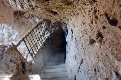 Steps in cave