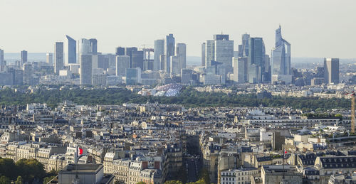 Aerial view of buildings in city