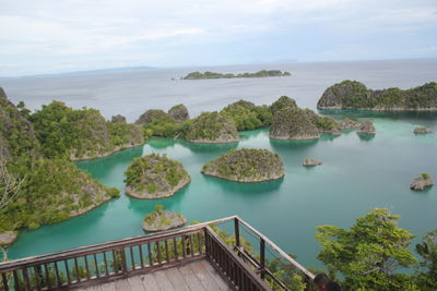 Scenic view of sea against sky pyanemo