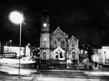 City street at night