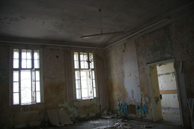 Interior of abandoned building