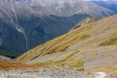 Scenic view of mountains