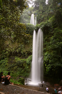 Blurred motion of waterfall