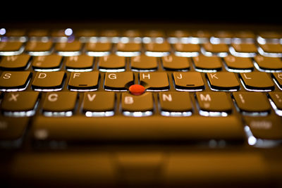 Close-up of computer keyboard