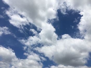 Low angle view of clouds in sky