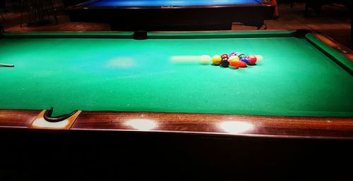 Close-up of balls on table