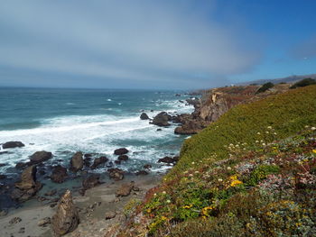 Scenic view of sea against sky