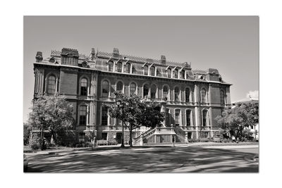 Exterior of old building against sky