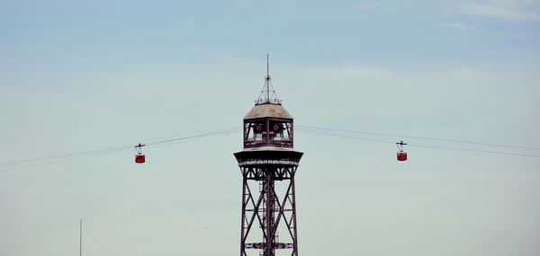 Crane against sky