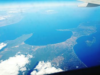 Aerial view of seascape