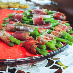 Close-up of salad in plate