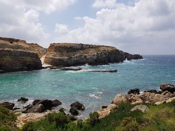 Scenic view of sea against sky