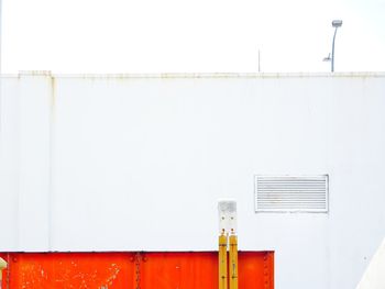 White building against clear sky