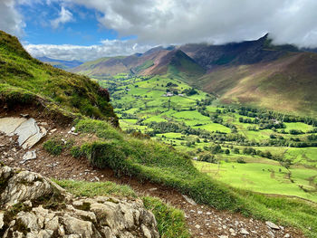 Lake district mountain view 