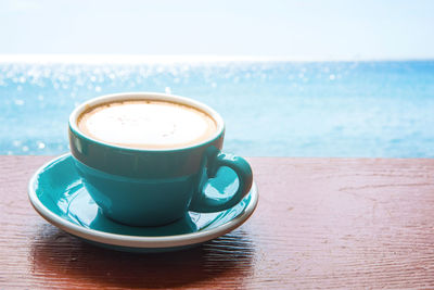 Close-up of coffee on table