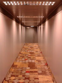 Empty corridor of building