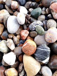 Full frame shot of pebbles