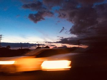 Scenic view of sky during sunset