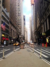 City street with buildings in background