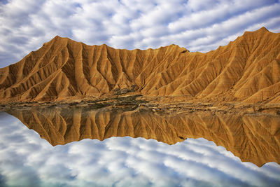 Desert of the bardenas reales in navarra