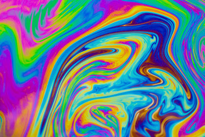 Full frame shot of multi colored water