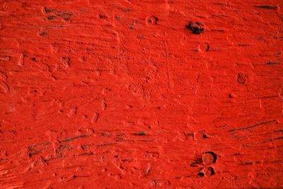 Full frame shot of red wall