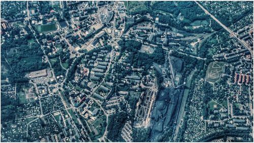 High angle view of landscape