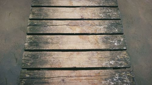 Close-up of wooden plank