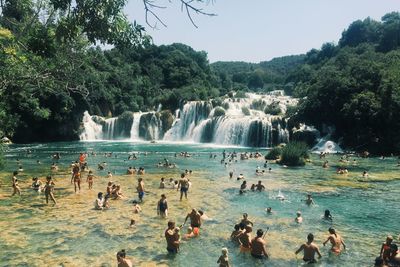 People in water