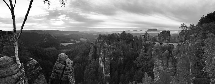 Panoramic view of landscape against sky