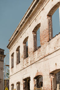 Low angle view of historical building against sky