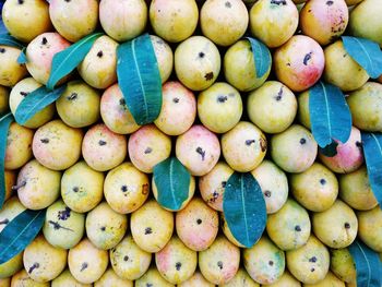 Full frame shot of fruits for sale at market stall