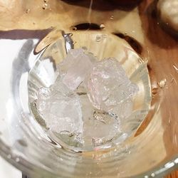 Close-up of ice cream in glass