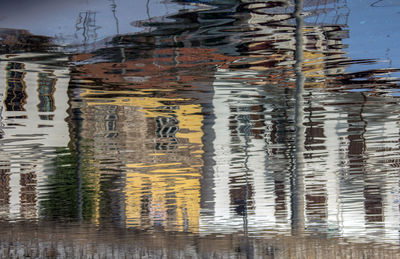 Reflection of building in lake