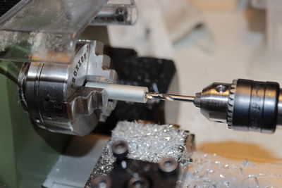 Close-up of machine part