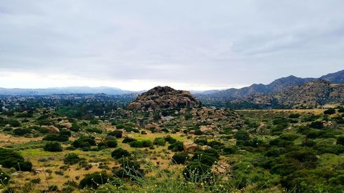 Scenic view of landscape against sky