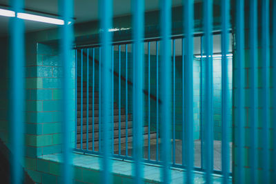 Interior of illuminated building