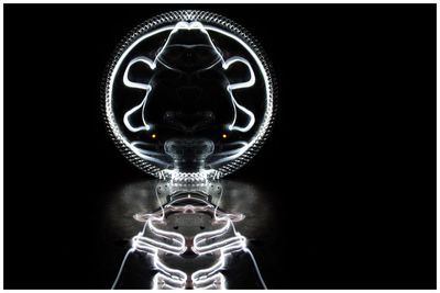 Close-up of object over white background
