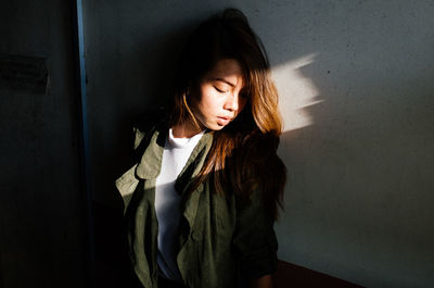 Portrait of a young woman