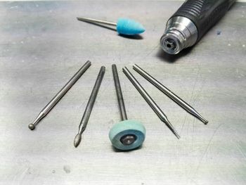 Close-up of ring on floor