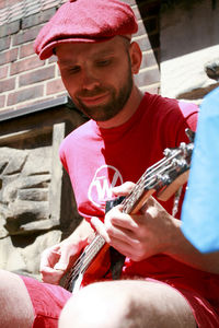 Man playing guitar