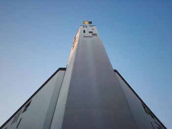 Low angle view of built structure against clear sky