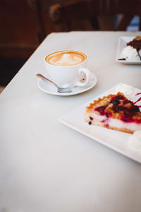 Close-up of food on table