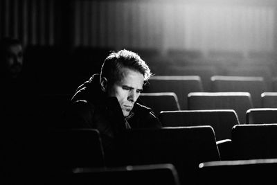 Woman looking at camera