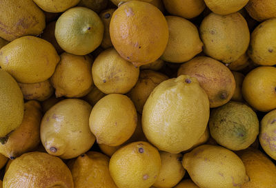 Full frame shot of lemons