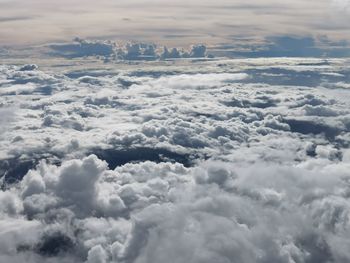 Aerial view of cloudscape