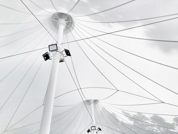 Low angle view of ferris wheel against sky