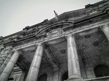 Low angle view of historical building