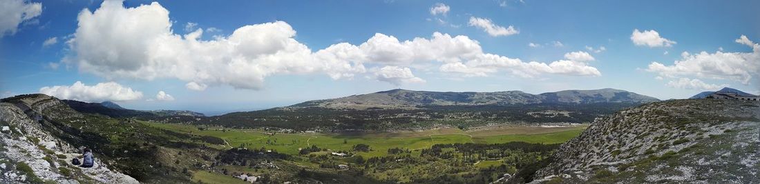 Panoramic view of landscape against sky