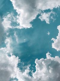 Low angle view of clouds in sky